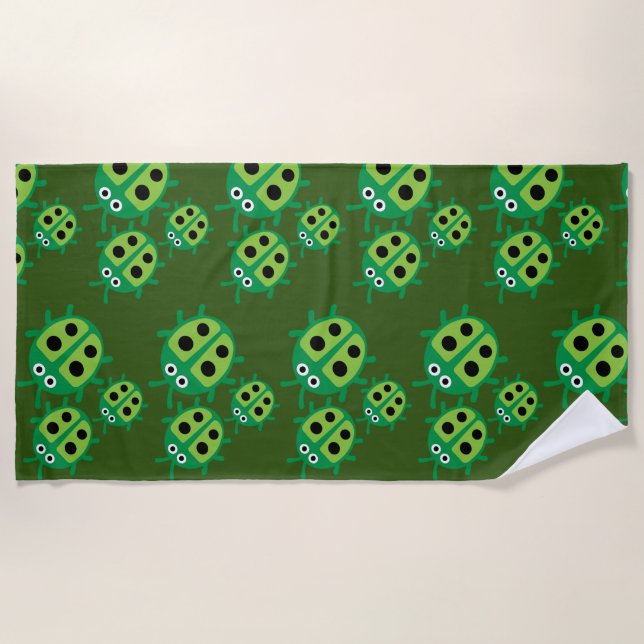 Serviette De Plage Enfants coccinelle Ladybug (Devant)