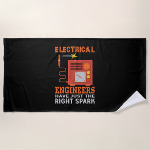 Serviette De Plage Engineer Electrical Engineers Have Just The Right