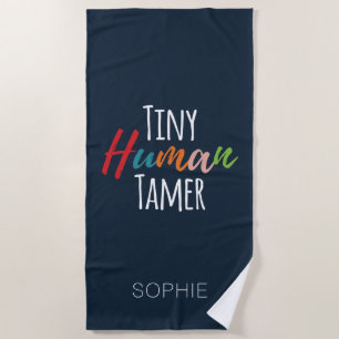 Serviette De Plage Enseignant de maternelle minuscule Tamer humain pe