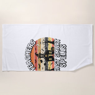 Serviette De Plage Enseignant Halloween Drôles de Connaissances