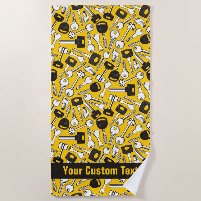 Serviette De Plage Ensemble de clés Arrière - plan (Devant)