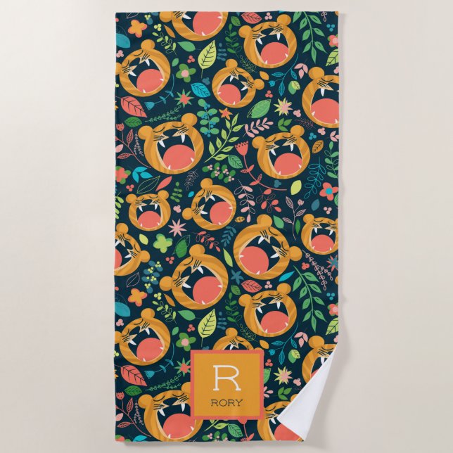 Serviette De Plage Entendez-moi Roar Tiger Jungle Personnalisé (Devant)