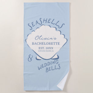 Serviette De Plage Enterrement de vie de jeune fille Coquillages et C