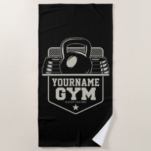 Serviette De Plage Entraîneur de fitness de Kettlebell
