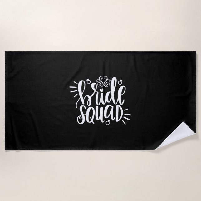 Serviette De Plage  | Équipe de mariées (Devant)