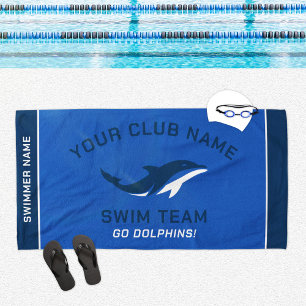 Serviette De Plage Équipe de natation de la Royal Navy personnalisée 