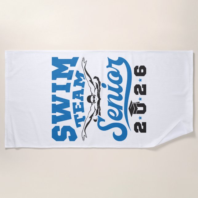 Serviette De Plage Équipe de natation Senior 2026 (Devant)