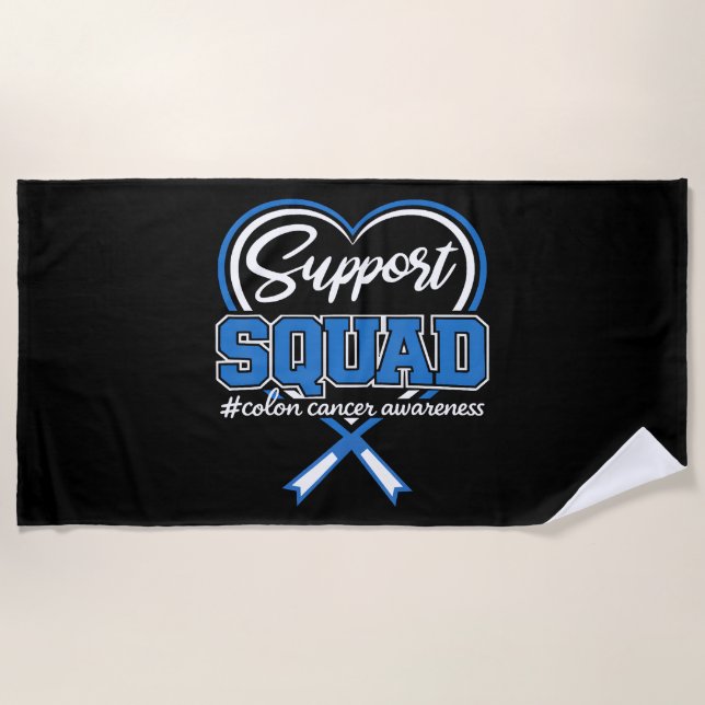 Serviette De Plage Équipe de soutien Colon (Devant)