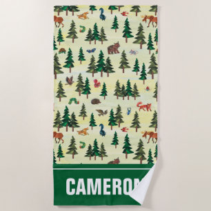Serviette De Plage Eric Carle Prêt pour le Motif de loisirs foresti