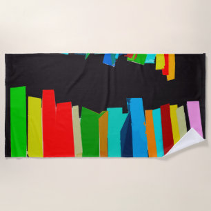 Serviette De Plage Escaliers colorés