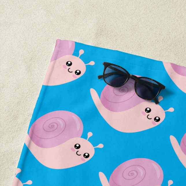 Serviette De Plage Escargot (En situation)
