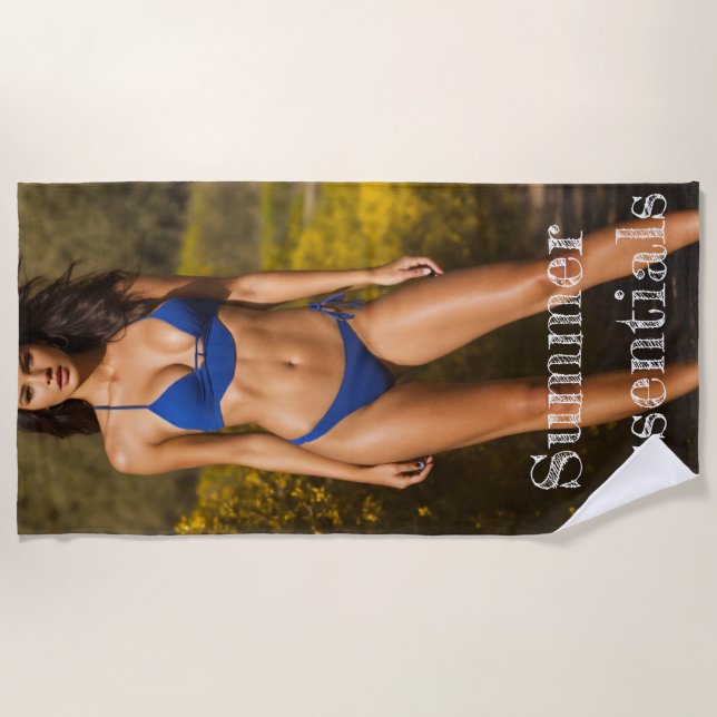 Serviette de plage Essentiels d'été (Devant)