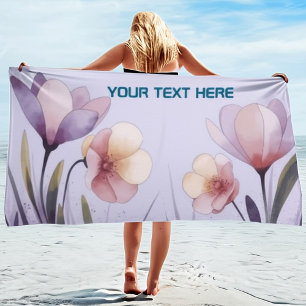 Serviette De Plage Essentiels d'été et de plage personnalisés