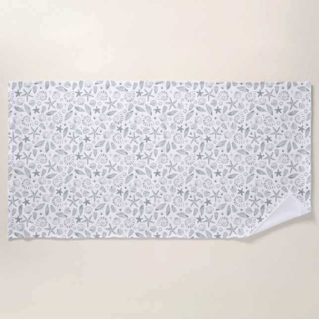 Serviette De Plage État d'esprit tropical, toute l'année (Devant)