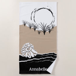 Serviette De Plage Été Sunset Dune Sable Sea Nom de la coque