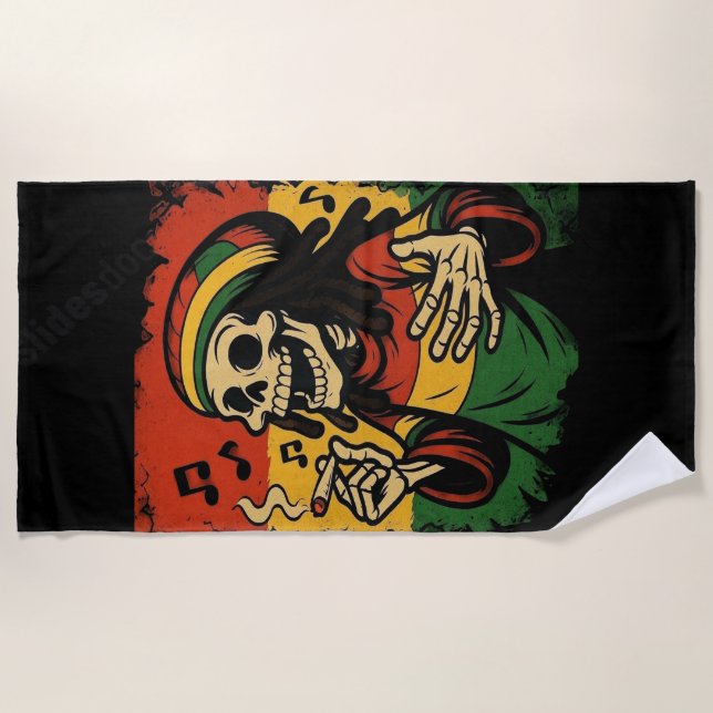 Serviette de plage — Été tropical 2026  (Devant)