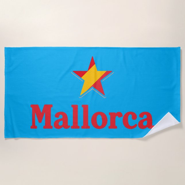 Serviette De Plage Étoiles de l'Espagne – Majorque (Devant)