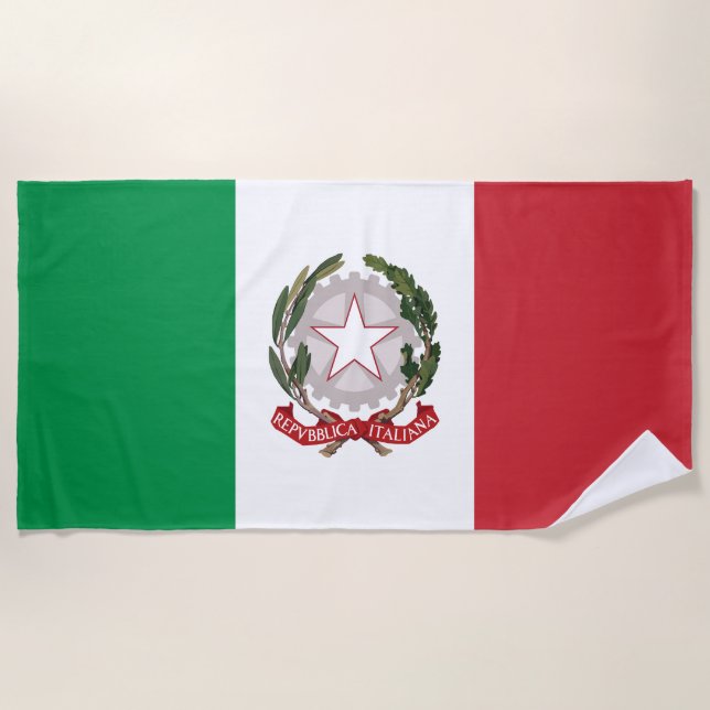 Serviette De Plage étui de téléphone drapeau Italie (Devant)
