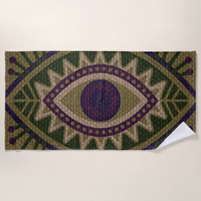 Serviette de plage Evil Eye Beach (Devant)