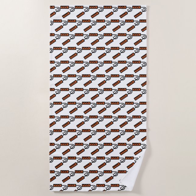 Serviette De Plage exercice (Devant)