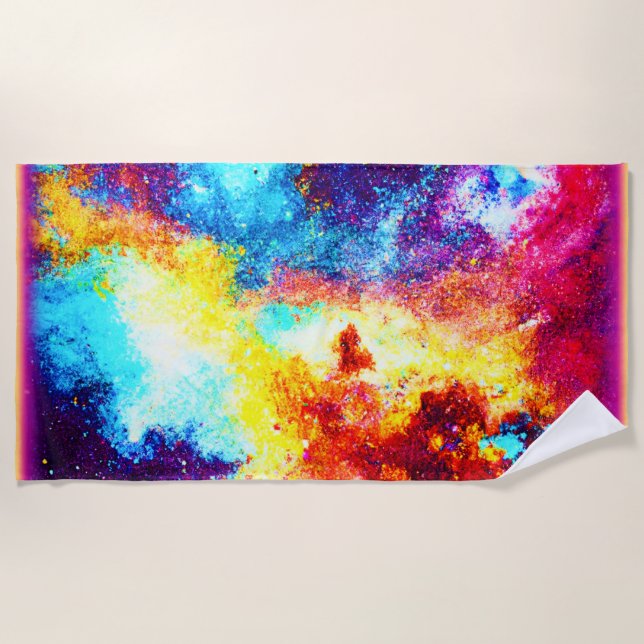 Serviette De Plage Exploration des Nebulae les plus brillantes. Comma (Devant)