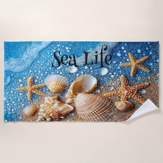 Serviette De Plage Explorez le Monde Sous-Marin (Devant)