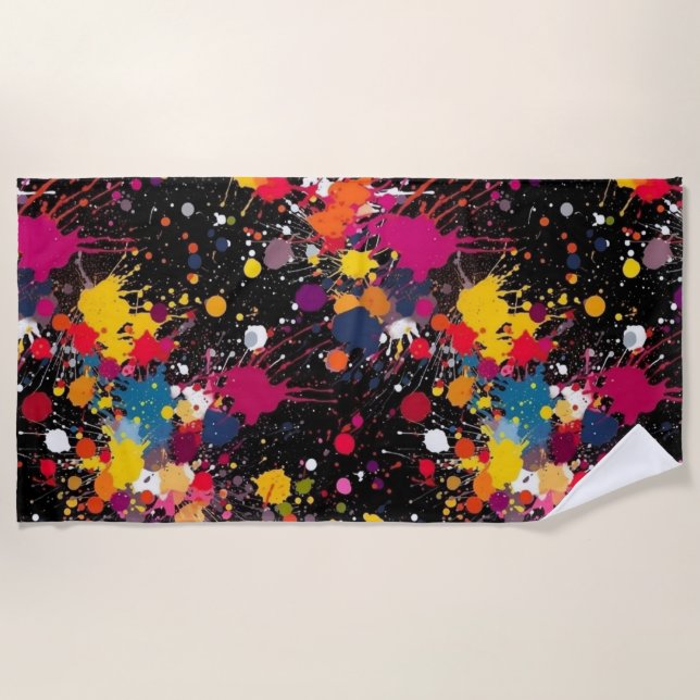 Serviette De Plage Explosion de couleur (Devant)