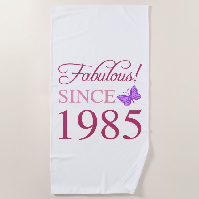 Serviette De Plage Fabuleux depuis 1985 40e anniversaire (Devant)