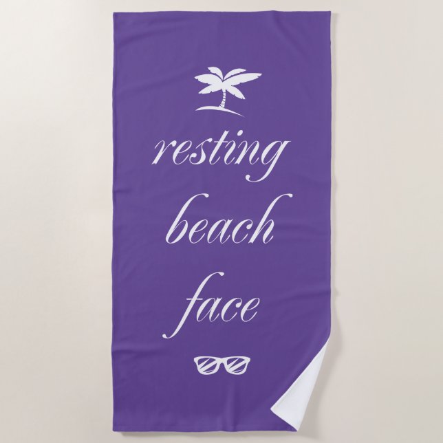 Serviette De Plage Face de plage de repos (Devant)
