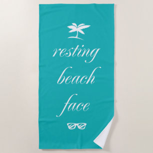 Serviette De Plage Face de plage de repos