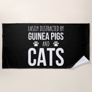 Serviette De Plage Facilement Distrait Par Les Chiens Et Chats De Gui