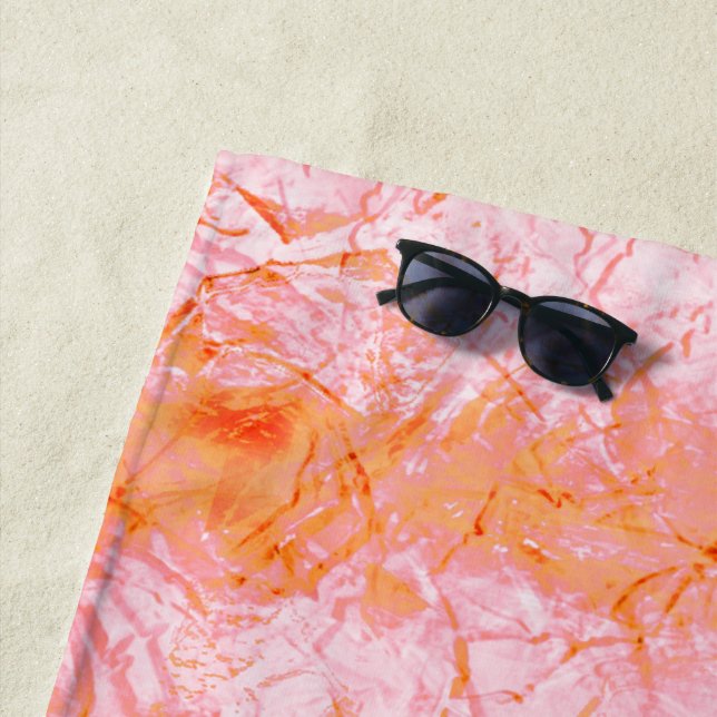 Serviette De Plage Falsa pele de salmão, com partes clareadas (En situation)