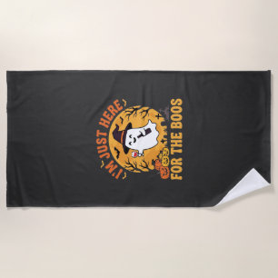 Serviette De Plage Fantôme drôle d'Halloween Je suis juste là pour le