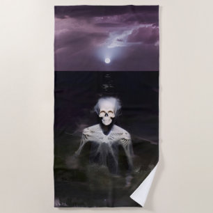 Serviette De Plage Fantôme en mer - Peinture à l'huile