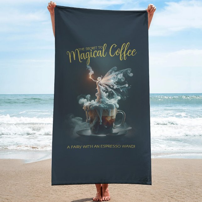 Serviette De Plage Fée de café (Créateur téléchargé)