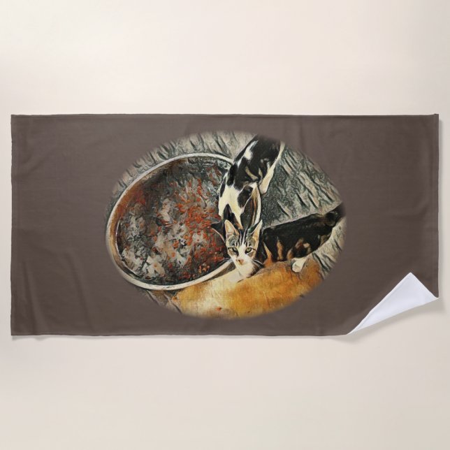 Serviette De Plage Feeding Time ! (Devant)