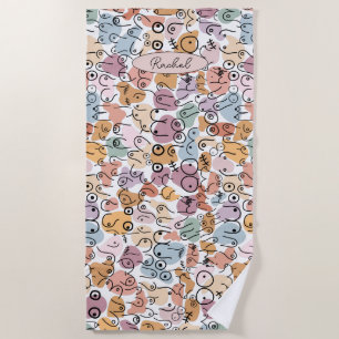 Serviette De Plage féministe amusante