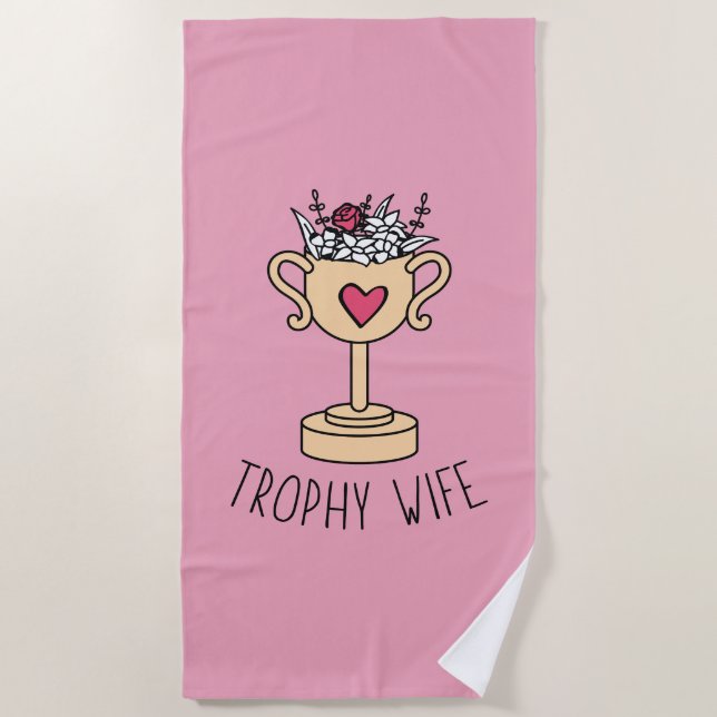 Serviette De Plage Femme trophée (Devant)