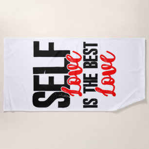 Serviette De Plage Femmes Chemises D'Autonomisation - L'Amour De Soi 