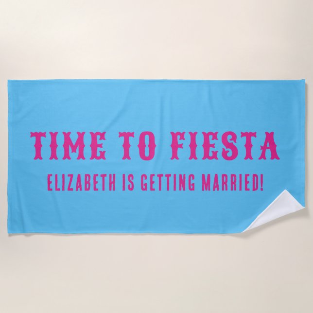 Serviette De Plage Fête amusante de papier découpé (Devant)