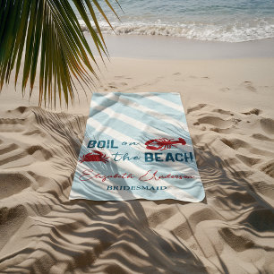 Serviette De Plage Fête de Bachelorette Bouillabaisse de Fruits de Me