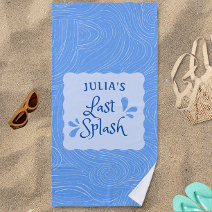 Serviette De Plage Fête d'enterrement de vie de jeune fille "Dernier
