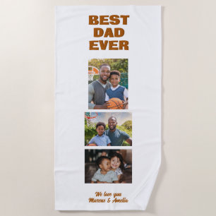 Serviette De Plage Fête des pères de collection photo de Best Dad Eve