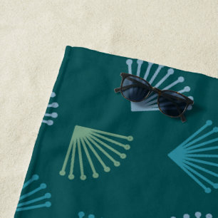 Serviette De Plage Feuilles Art déco