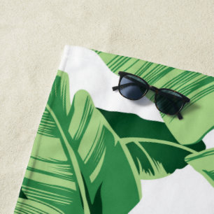 Serviette De Plage Feuilles de bananes