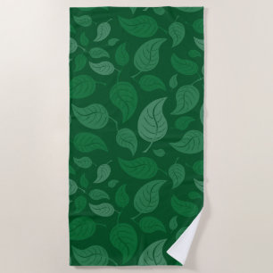 Serviette De Plage Feuilles verts