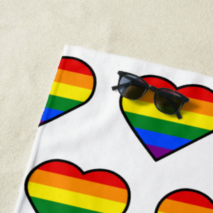 SERVIETTE DE PLAGE FIERTE COEUR
