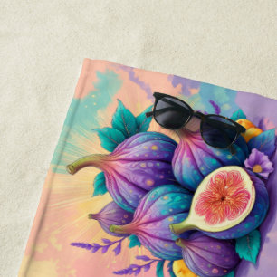 Serviette De Plage Fig coloré