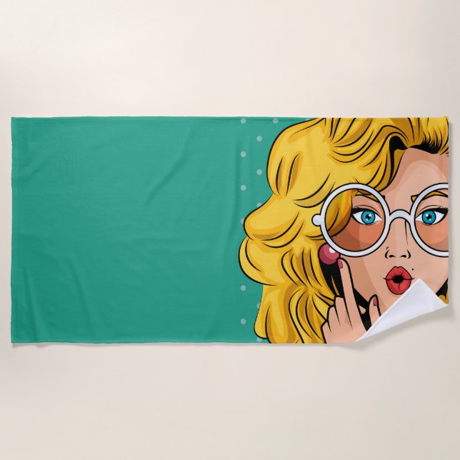 Serviette De Plage Fille #1 (Devant)