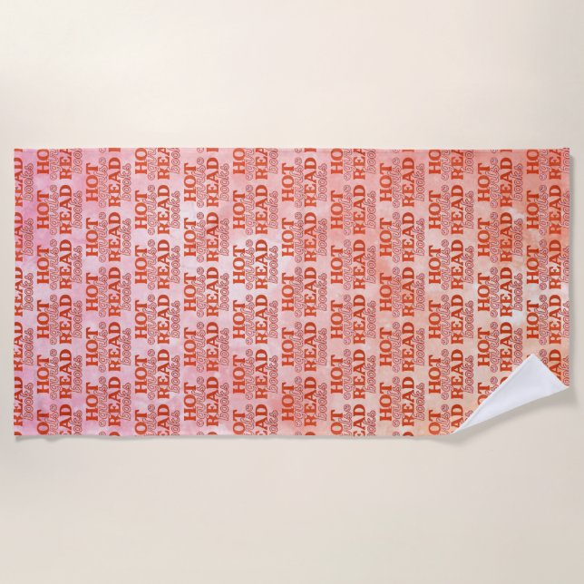 Serviette De Plage Filles Chaudes Lisent Des Livres (Devant)